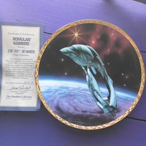 Romulan Warbird Collector Plate - Star Trek
